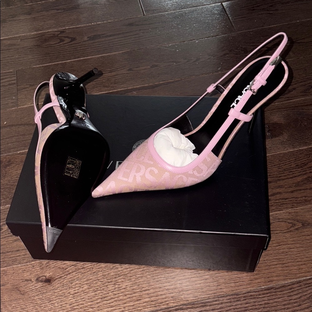 Versace Pink Women's Slingback Heels